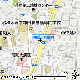 東京都品川区旗の台1丁目2-14周辺の地図