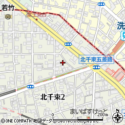 東京都大田区北千束1丁目7-3周辺の地図