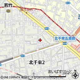 東京都大田区北千束1丁目7-16周辺の地図