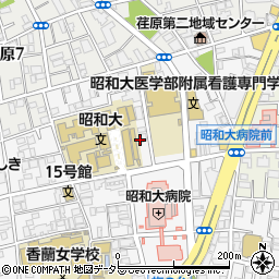 東京都品川区旗の台1丁目周辺の地図