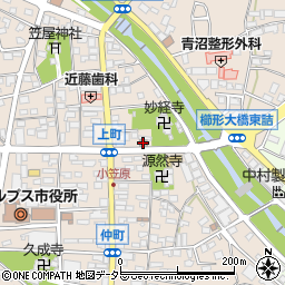 小笠原郵便局周辺の地図