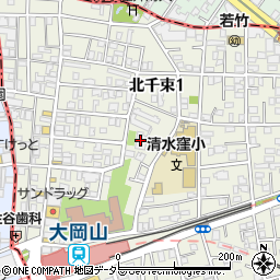 昭和大学大岡山寮周辺の地図