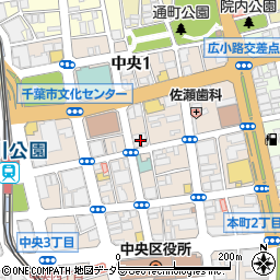 千葉県千葉市中央区中央2丁目7-10周辺の地図