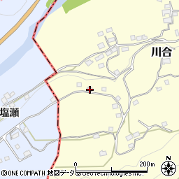 山梨県上野原市川合3822周辺の地図