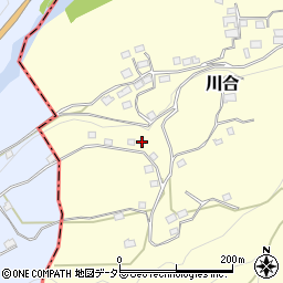 山梨県上野原市川合3826周辺の地図
