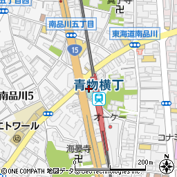 東横ＩＮＮ品川青物横丁駅周辺の地図