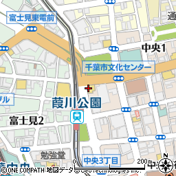 セブンイレブン千葉中央公園店周辺の地図