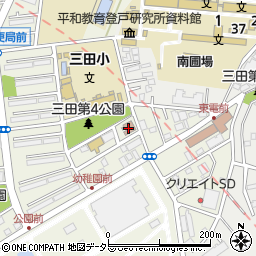 川崎市三田こども文化センター周辺の地図