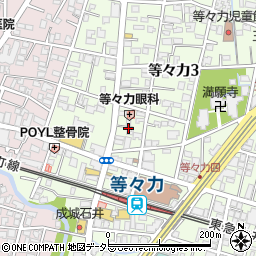 東京都世田谷区等々力3丁目10周辺の地図