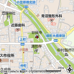 妙経寺周辺の地図