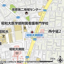 東京都品川区旗の台1丁目2-12周辺の地図