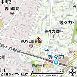 東京都世田谷区等々力3丁目8周辺の地図