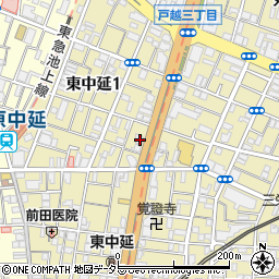 東京都品川区東中延1丁目12-7周辺の地図