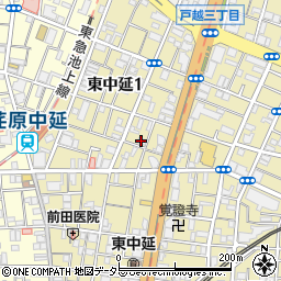 東京都品川区東中延1丁目12-20周辺の地図
