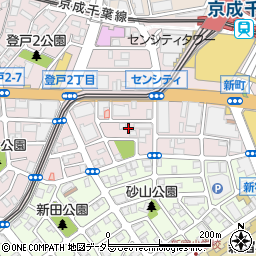 新町自治会館周辺の地図