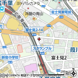 ファミリーマート千葉富士見店周辺の地図