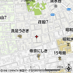 荏原7丁目菅原邸[akippa]駐車場周辺の地図