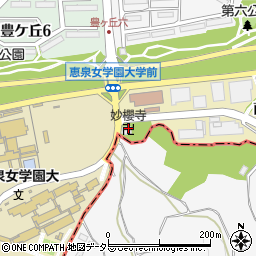 妙櫻寺周辺の地図