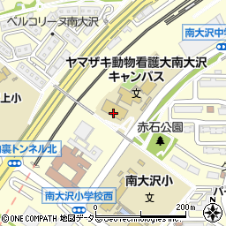 ヤマザキ動物看護大学　南大沢キャンパス周辺の地図