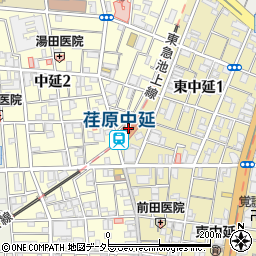 荏原中延駐車場周辺の地図