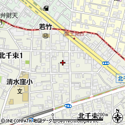 東京都大田区北千束1丁目12-8周辺の地図