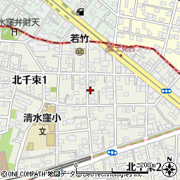 東京都大田区北千束1丁目12-13周辺の地図