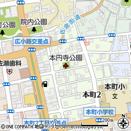 本円寺公園周辺の地図