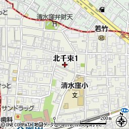 東京都大田区北千束1丁目35-2周辺の地図