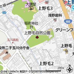 上野毛自然公園周辺の地図