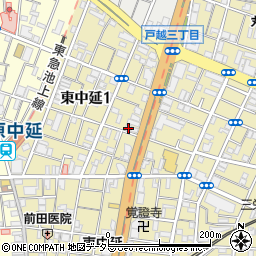 東京都品川区東中延1丁目5-12周辺の地図