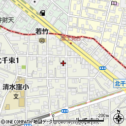 東京都大田区北千束1丁目12-2周辺の地図