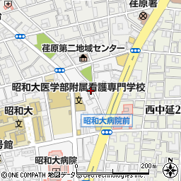 東京都品川区旗の台1丁目2-8周辺の地図
