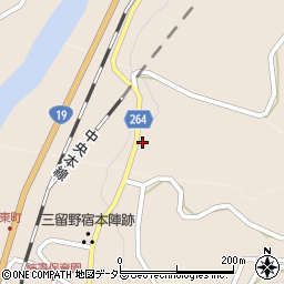 長野県南木曽町（木曽郡）新町周辺の地図