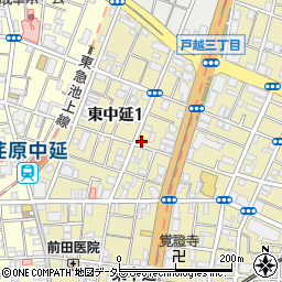 東京都品川区東中延1丁目5-16周辺の地図