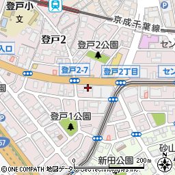 千葉登戸シティタワー周辺の地図