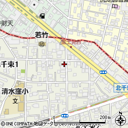 東京都大田区北千束1丁目12-1周辺の地図