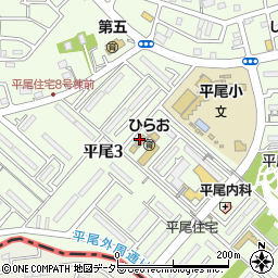 ひらお保育園周辺の地図