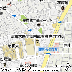 東京都品川区旗の台1丁目2-28周辺の地図