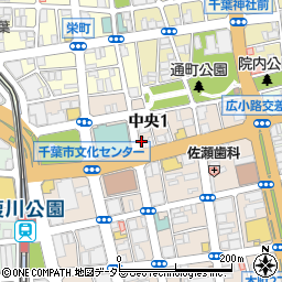 丸ト水産　千葉中央店周辺の地図