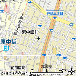東京都品川区東中延1丁目5-14周辺の地図