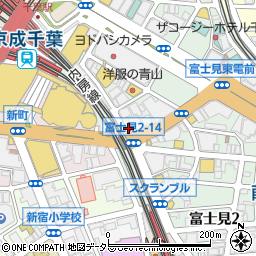 松屋千葉店周辺の地図