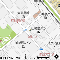 デイリーヤマザキ美浜新港店周辺の地図