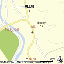 岐阜県中津川市川上矢柱190周辺の地図