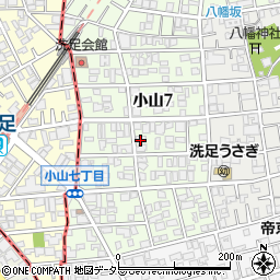 東京都品川区小山7丁目周辺の地図