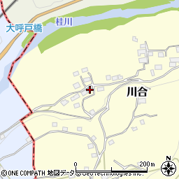 山梨県上野原市川合3599周辺の地図