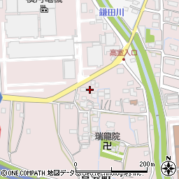 山梨県甲府市高室町740-2周辺の地図