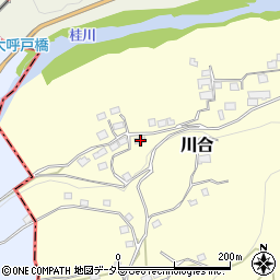 山梨県上野原市川合3598周辺の地図