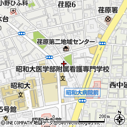 東京都品川区旗の台1丁目2-5周辺の地図
