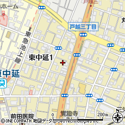 東京都品川区東中延1丁目5周辺の地図