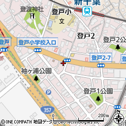 千葉県千葉市中央区登戸周辺の地図